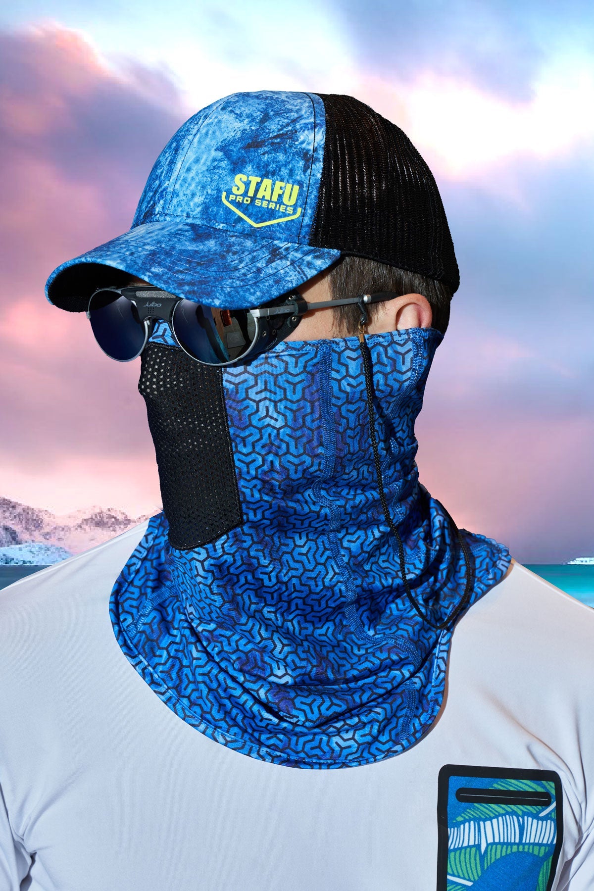 Bogeyman Fishing Neck Gaiter Trophy -Blue - Stafu Pro Series