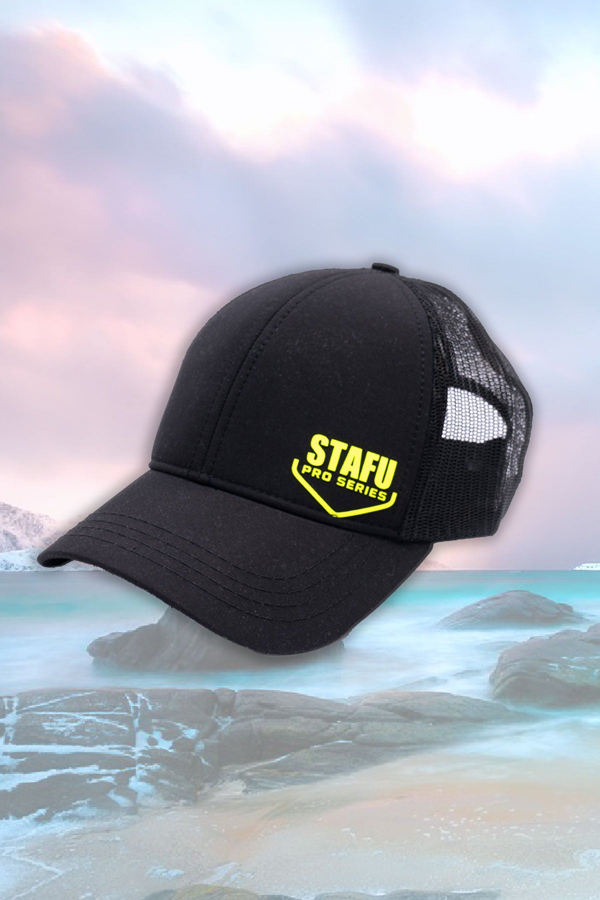 North Cap - Black - Neon Yellow - Stafu Pro Series