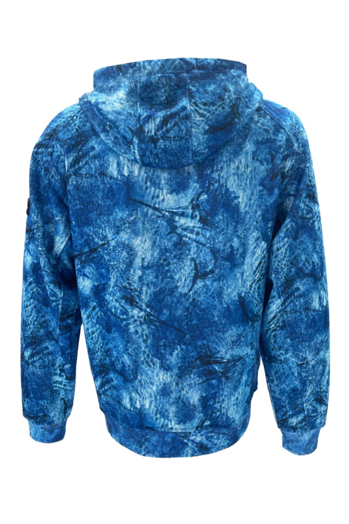 Jedi Full Zip Hooded Long Sleeve Sweatshirt - Marlin Mania - Blue - Stafu Pro Series