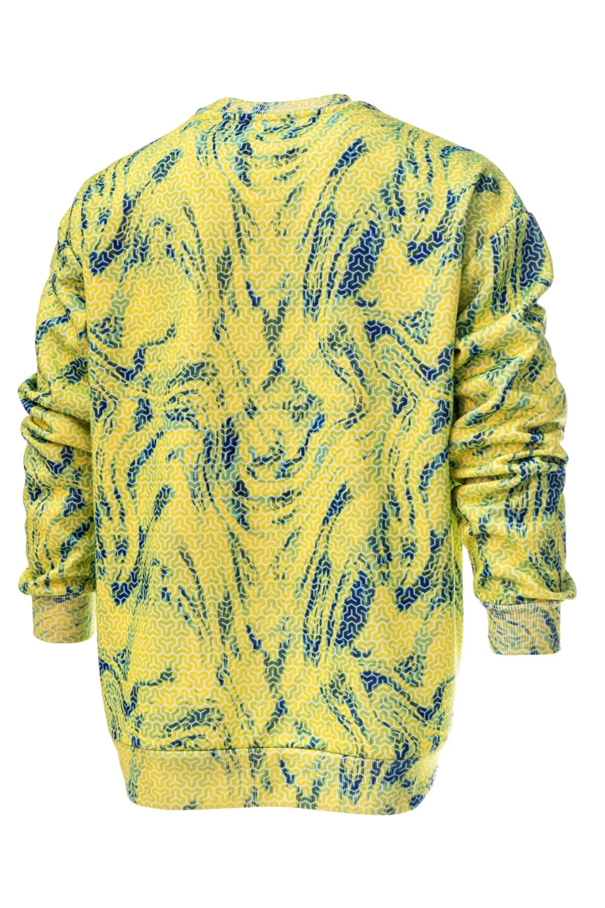 Retro Crew Neck Long Sleeve Sweatshirt - Trophy - Lime - Stafu Pro Series