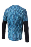 Ahoy Long And Short Sleeve Together Fishing Shirt -Blue - Stafu Pro Series