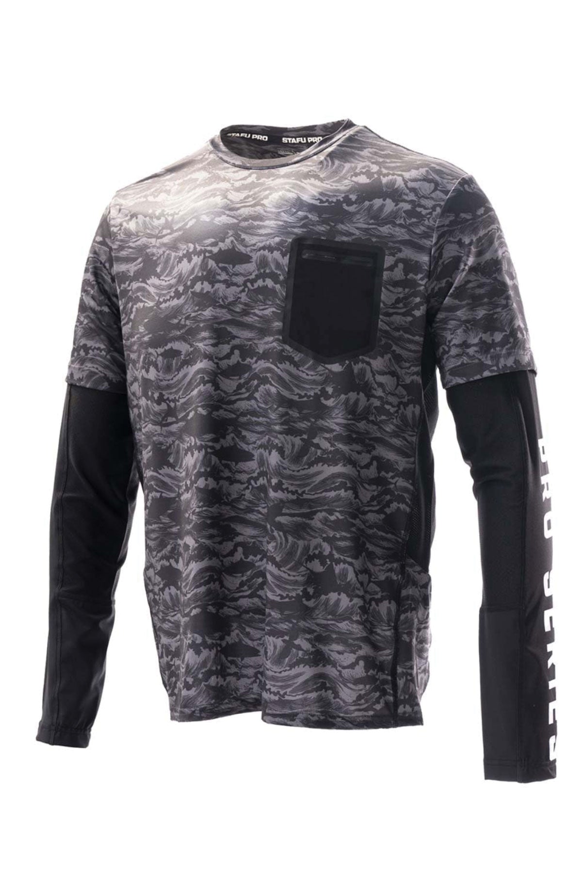 Ahoy Long And Short Sleeve Together Fishing Shirt - Signature- Black Edition - Stafu Pro Series