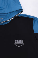 Outrigger Hooded Long Sleeve Fishing Shirt  - Black - Stafu Pro Series
