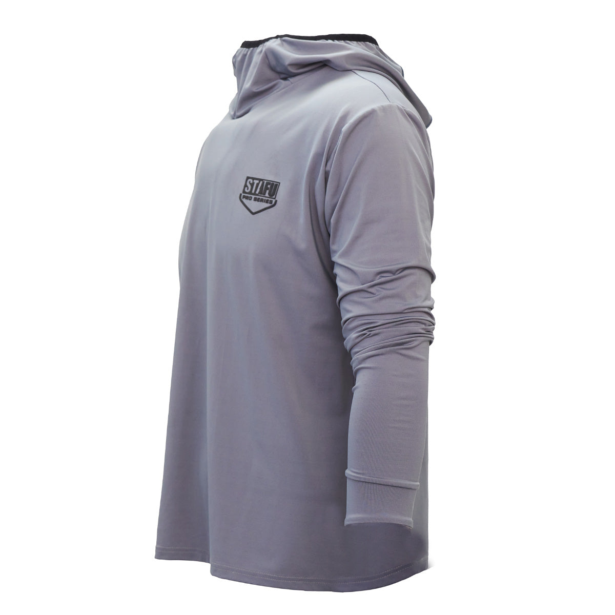 Haka Hooded Long Sleeve Fishing Shirt - Grey