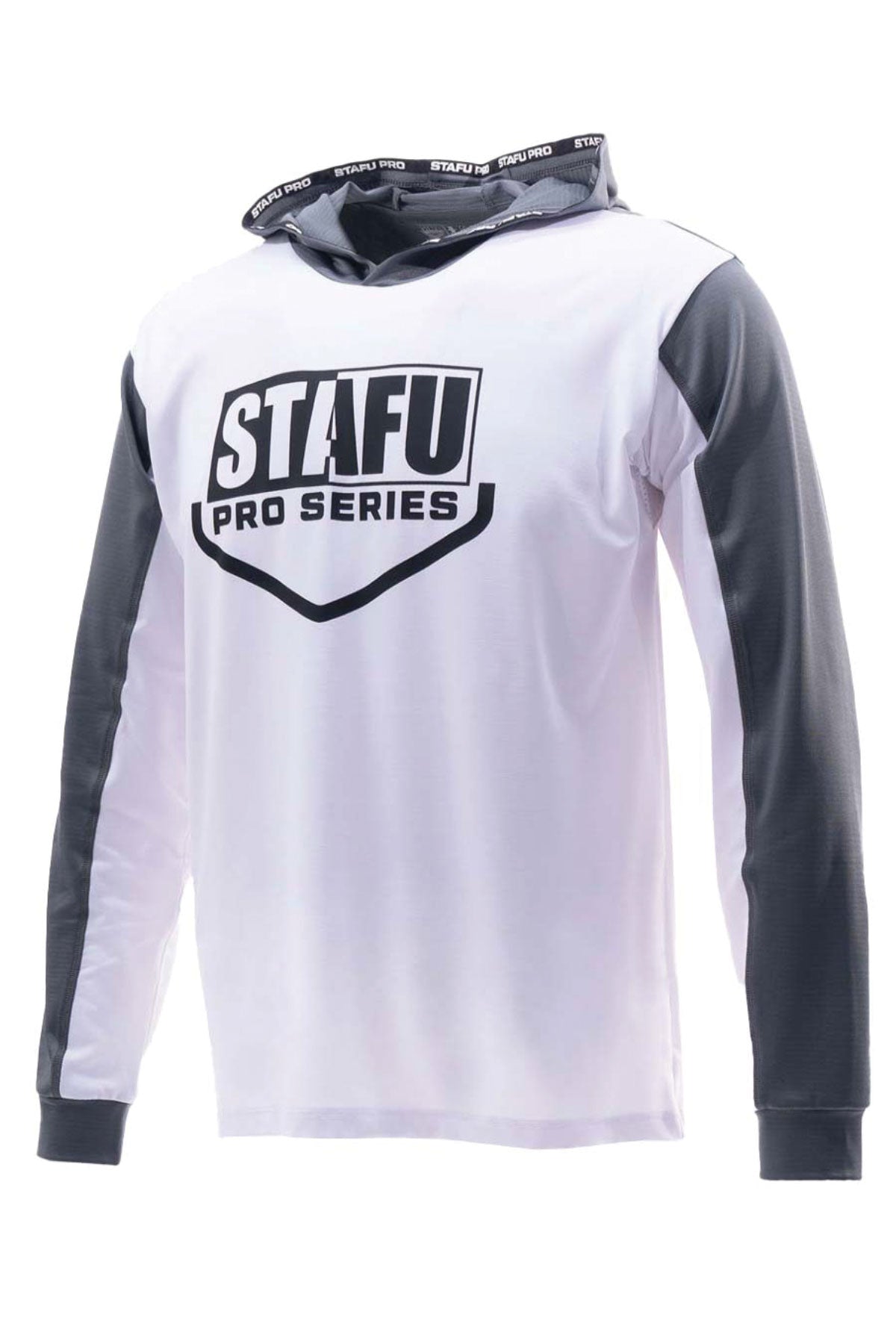 Outrigger Hooded Long Sleeve Fishing Shirt - Grey - Stafu Pro Series