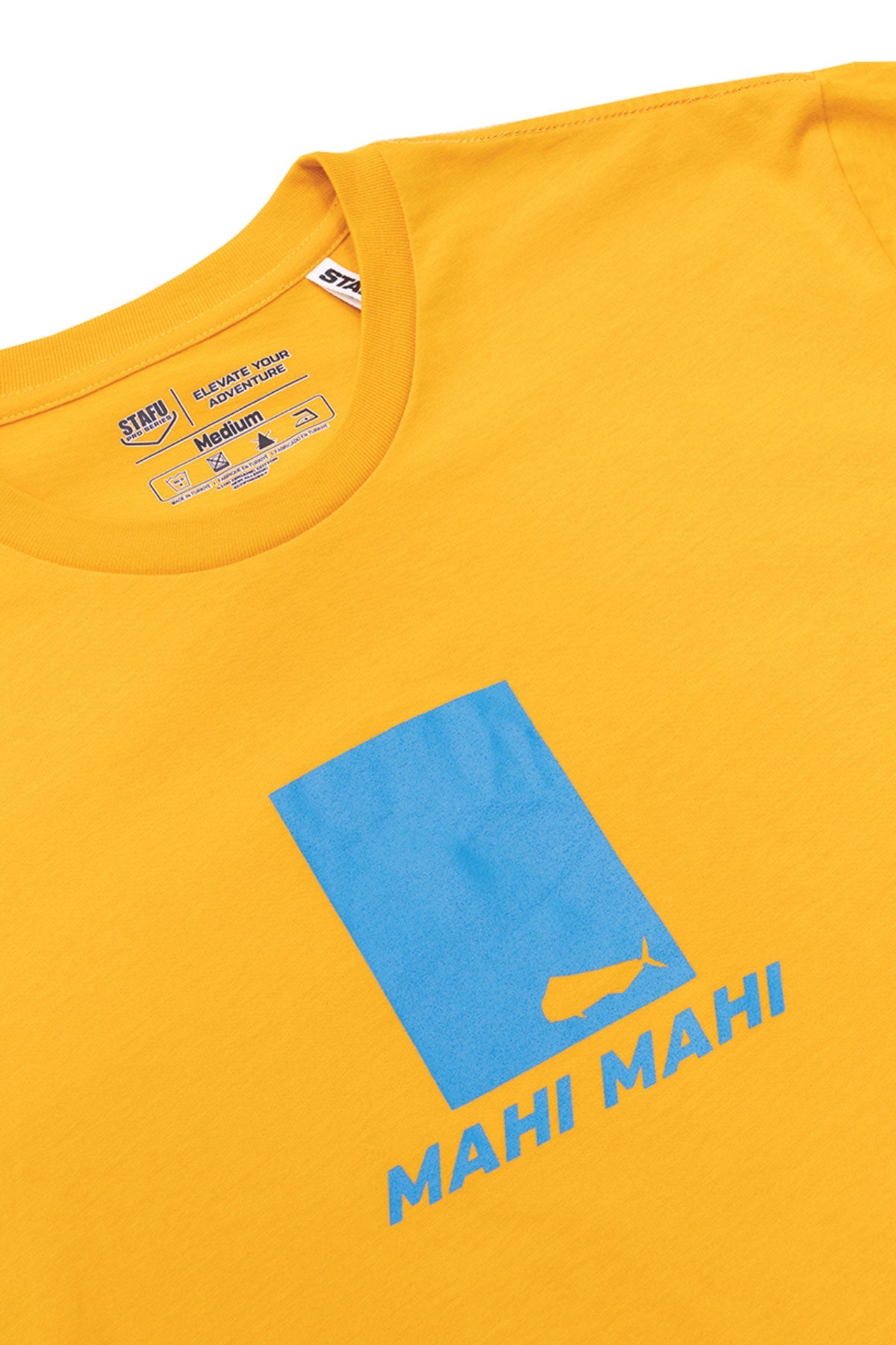 Stamp Basic Short Sleeve Crew Neck T-Shirt - Yellow - Stafu Pro Series