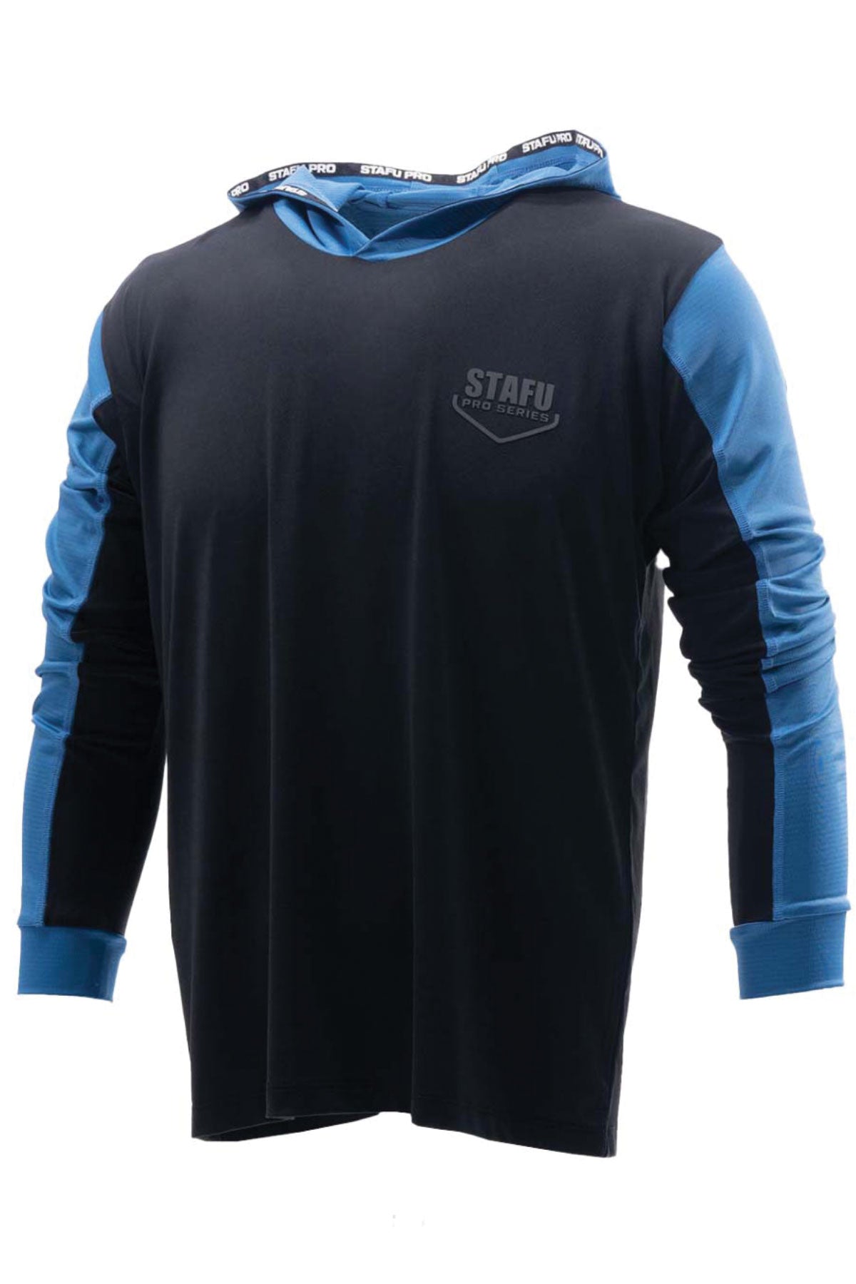 Outrigger Hooded Long Sleeve Fishing Shirt  - Black - Stafu Pro Series