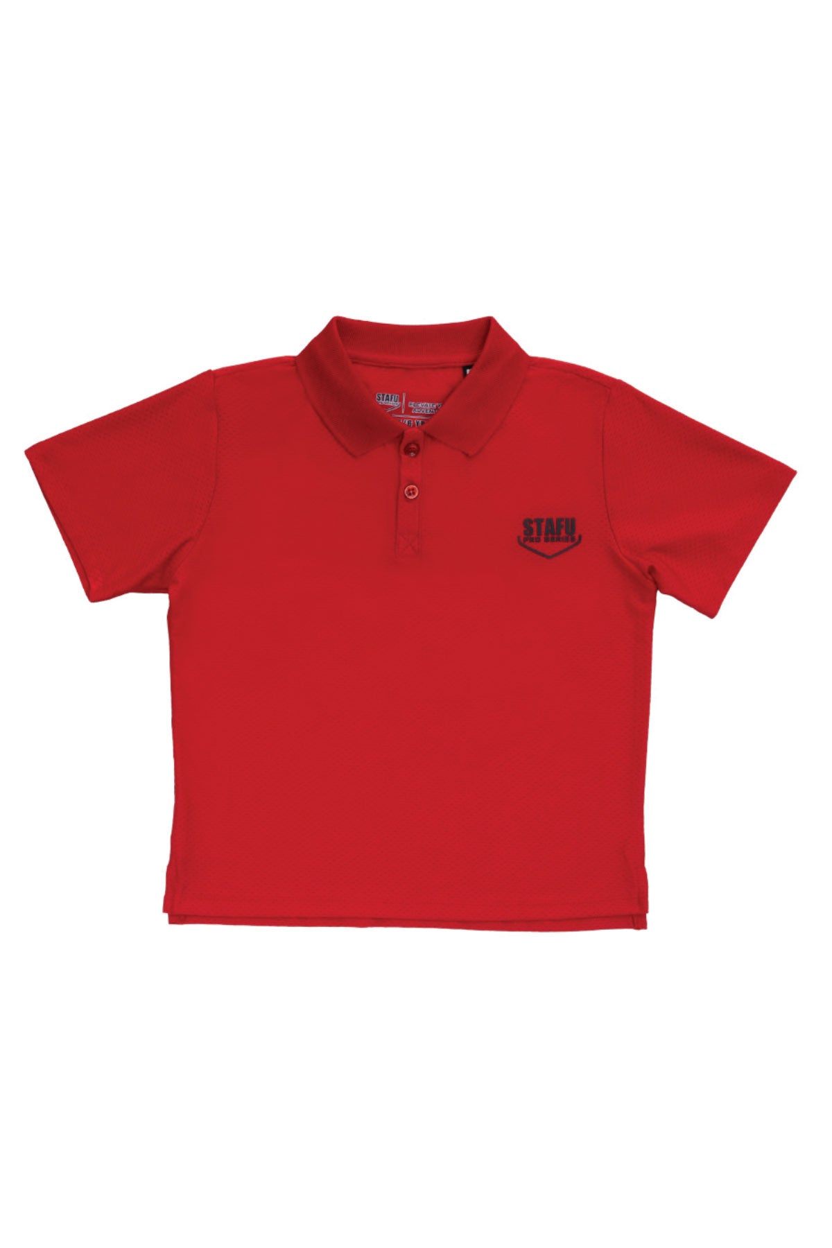 League Jr. Short Sleeve Polo Neck Shirt - Red - Stafu Pro Series