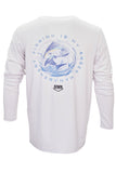 Apex 'Anger Management' Long Sleeve Fishing Shirt - White - Stafu Pro Series