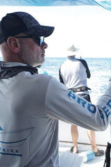 Apex Long Sleeve Fishing Shirt - Grey - Stafu Pro Series