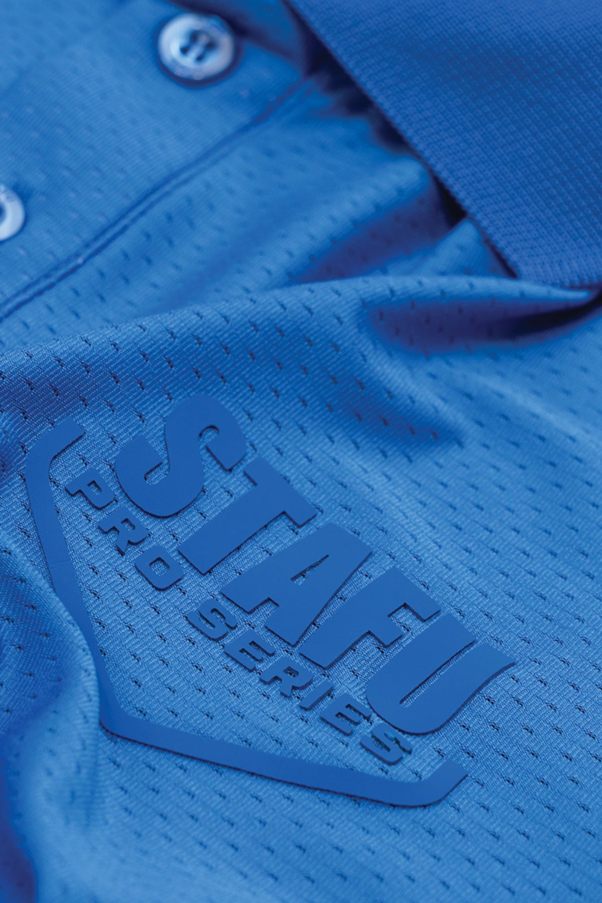 League Short Sleeve Polo Neck Shirt - Blue - Stafu Pro Series