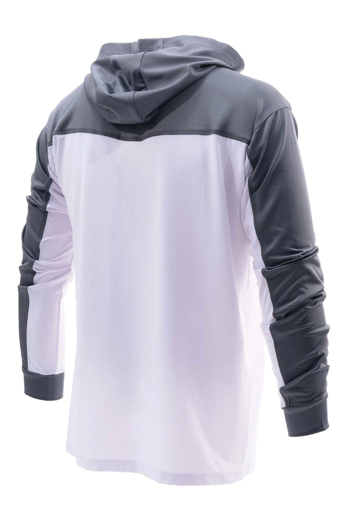 Outrigger Hooded Long Sleeve Fishing Shirt - Grey - Stafu Pro Series