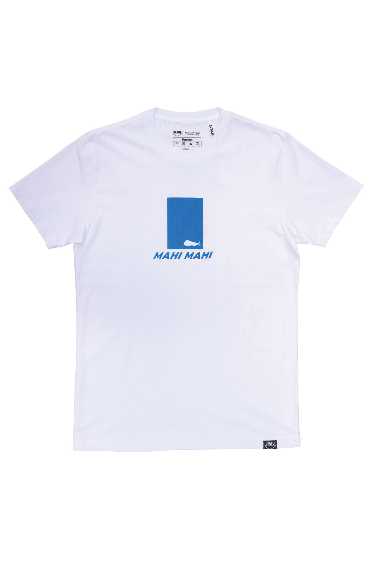 Stamp Basic Short Sleeve Crew Neck T-Shirt - White - Stafu Pro Series