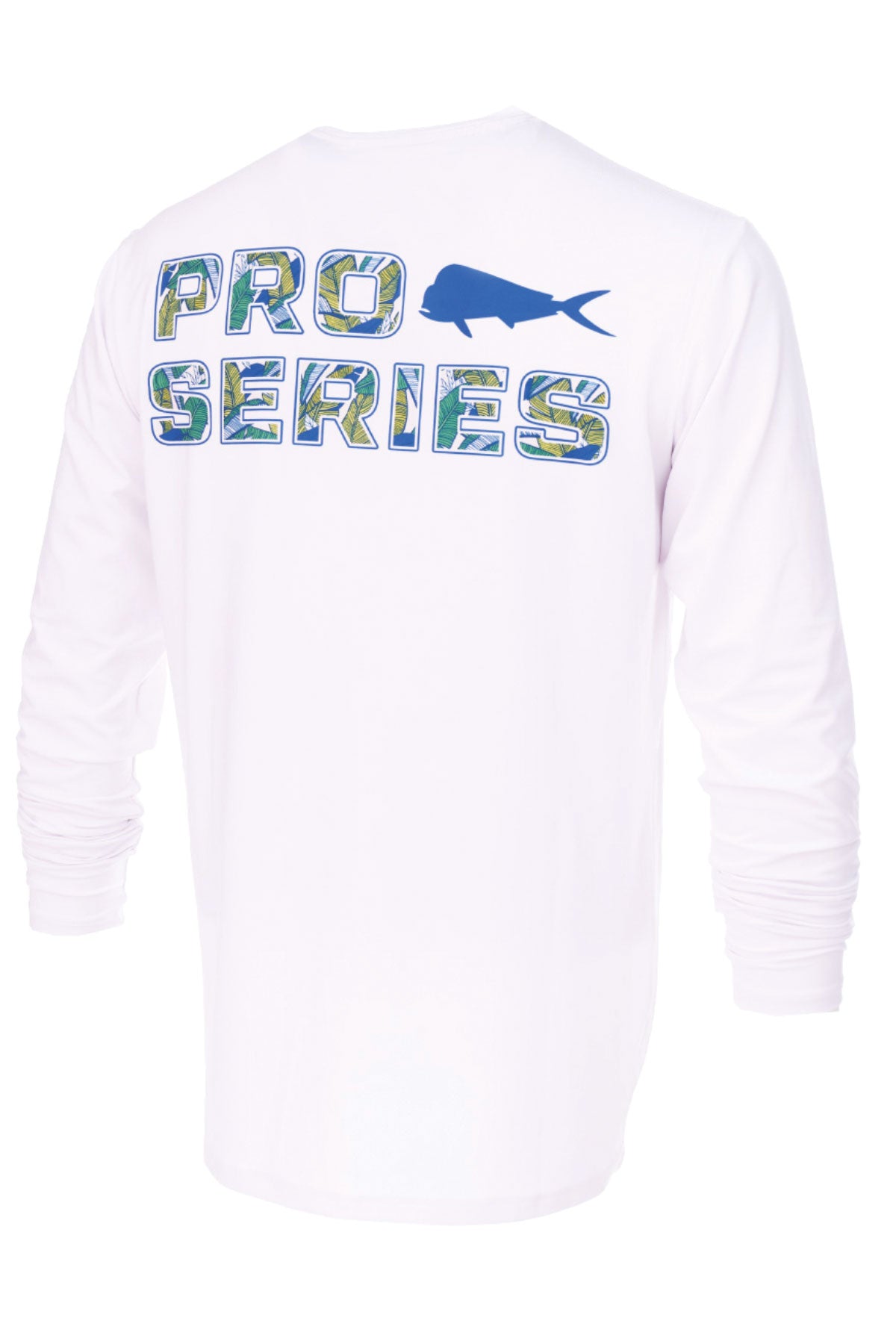 Apex Crew Neck  Long Sleeve Fishing Shirt - White - Stafu Pro Series